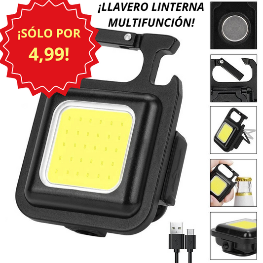 Linterna LLavero Multifunción - COB LED